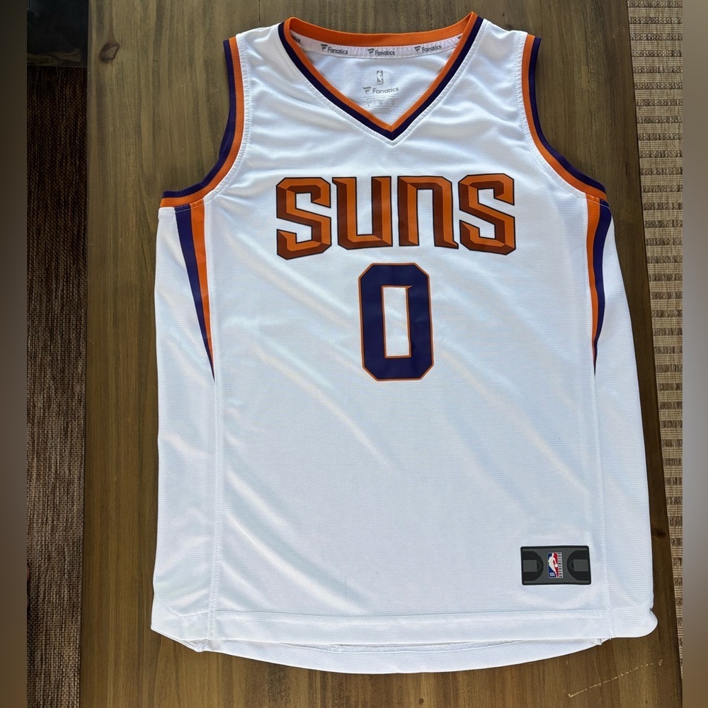 Fanatics White and Orange Suns Kids Jersey